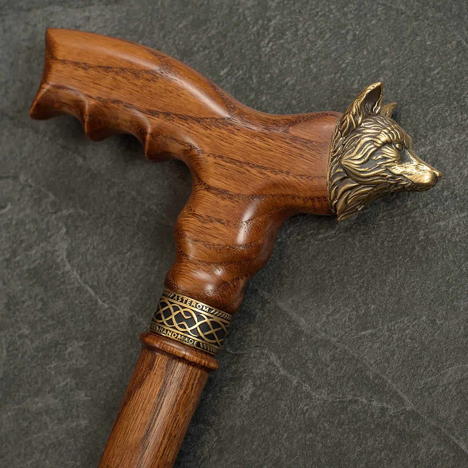 Fox Walking Cane - Custom Length and Color