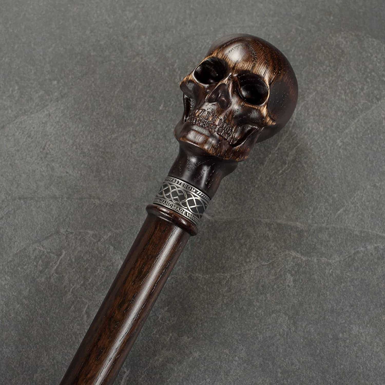 Skull Walking Cane Sturdy Fully Carved Canes Sticks