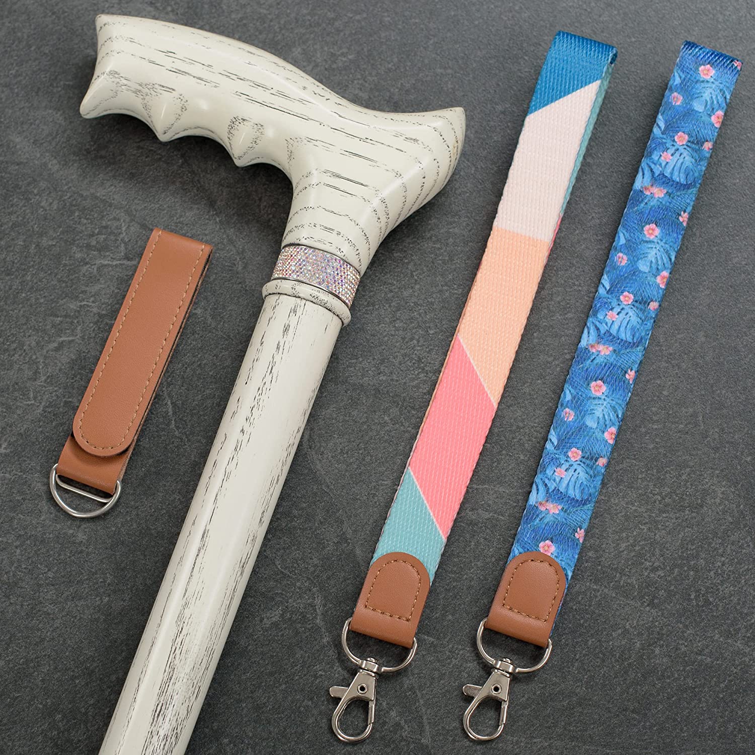 Stylish Walking Cane for Women with Rhinestones - Custom Length and Co