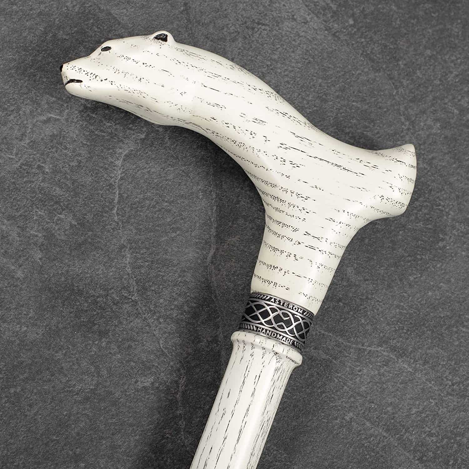 Polar Bear Walking Cane, Custom Length