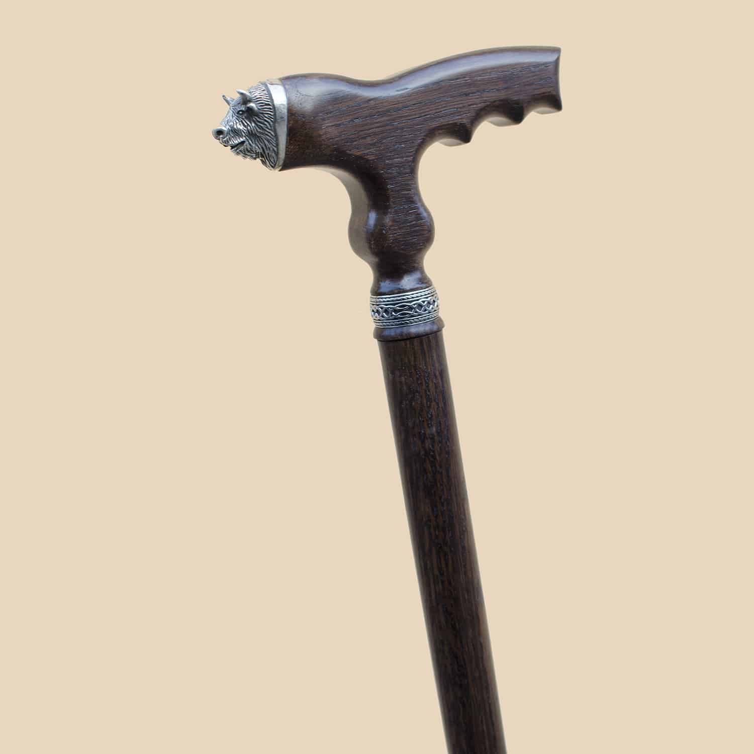 Bull Walking Cane - Custom Length and Color