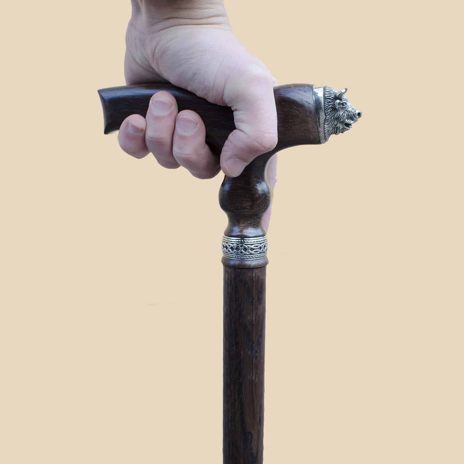 Bull Walking Cane - Custom Length and Color