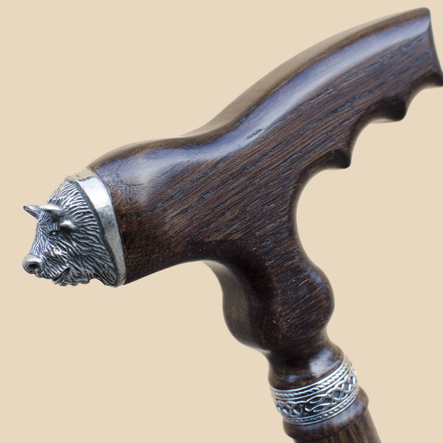 Bull Walking Cane - Custom Length and Color