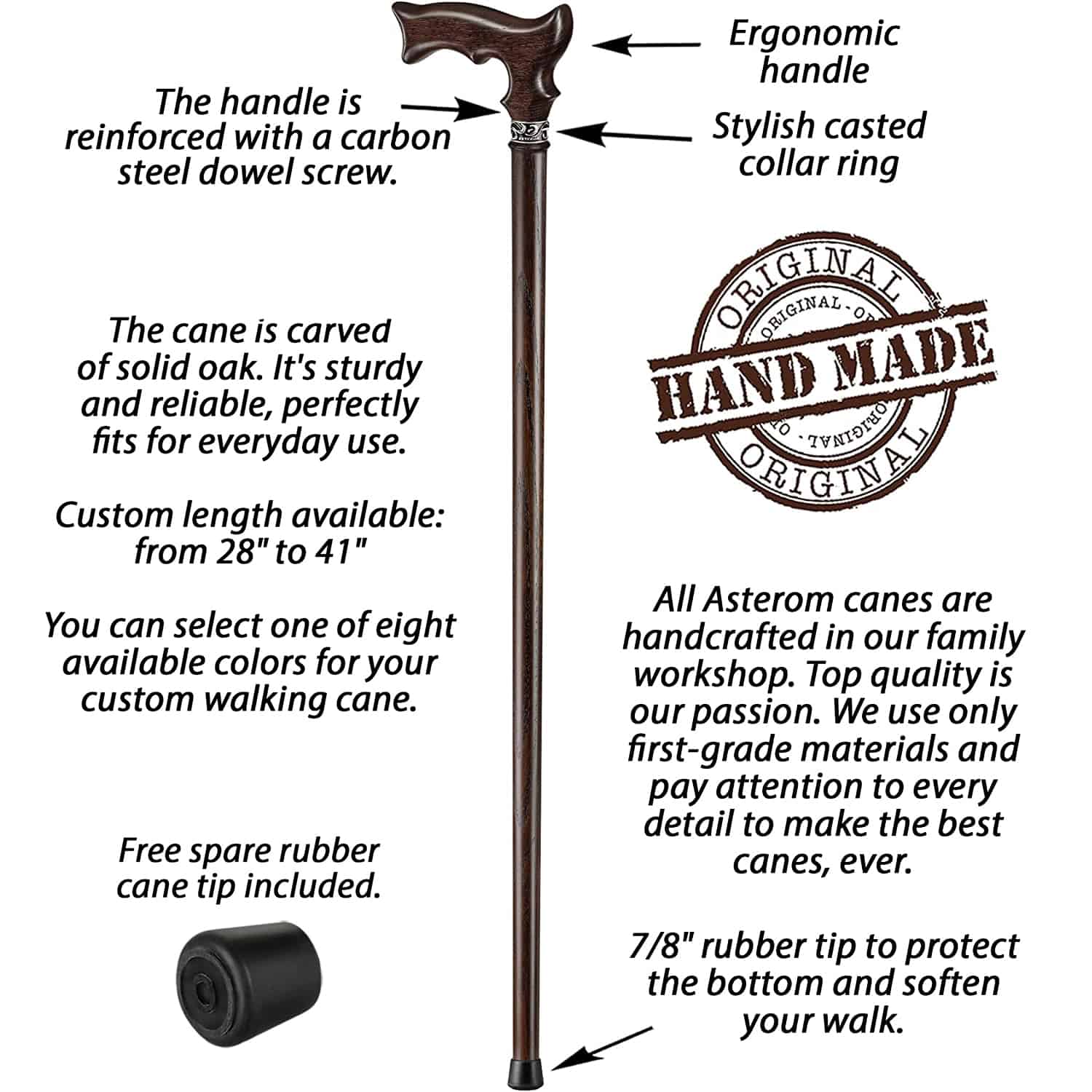 Renaissance Cane - Custom Length and Color