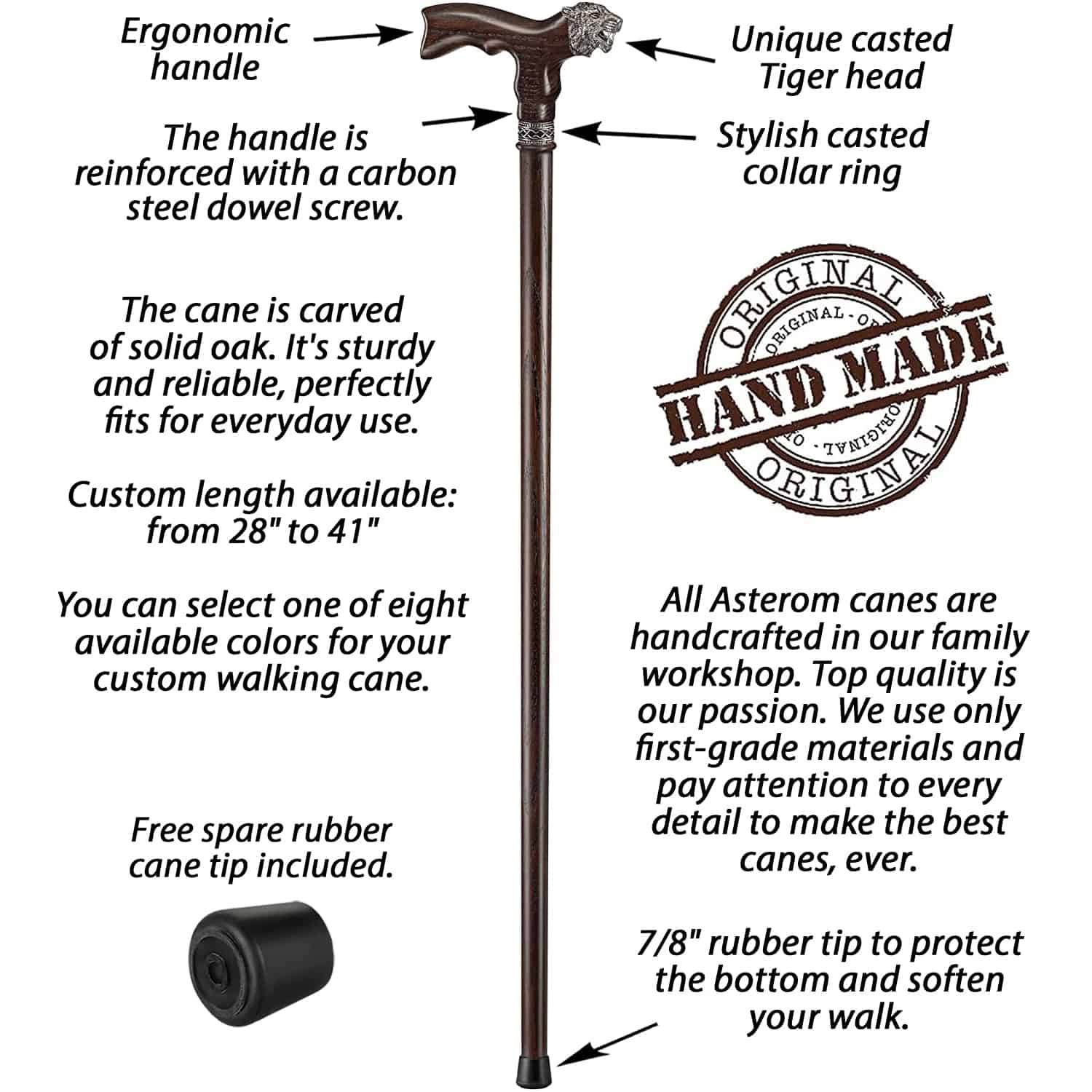 Tiger Cane - Custom Length & Color