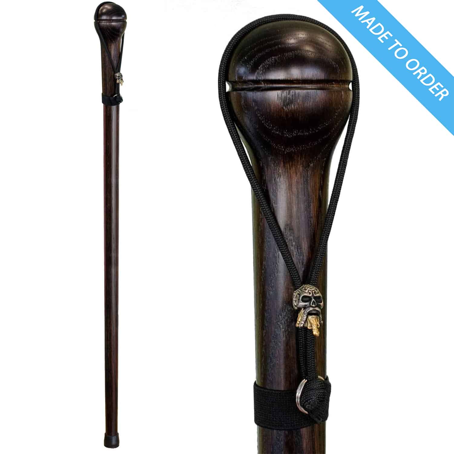 Nutcracker Self Defense Walking Stick - Custom Length & Color