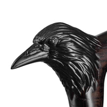Carved Raven Walking Cane, Custom Length & Color