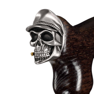 Custom Soldier Skull Cane - Cool Wood Walking Cane