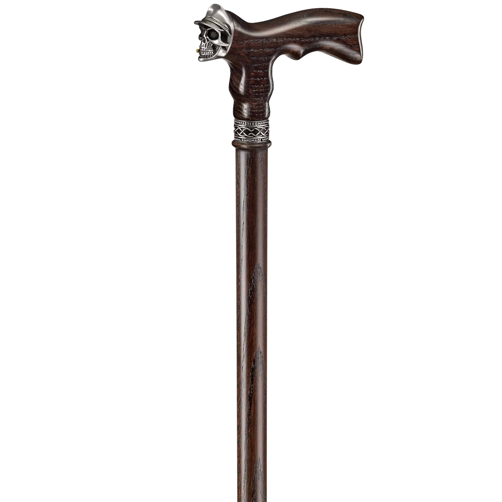 Custom Soldier Skull Cane - Cool Wood Walking Cane