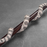 Hand-Painted Rattlesnake Cane - Custom Length and Color