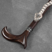 Hand-Painted Rattlesnake Cane - Custom Length and Color