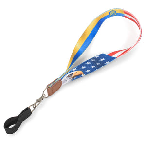 Wrist Strap of Friendship of the US and Ukraine for Canes and Walking Sticks