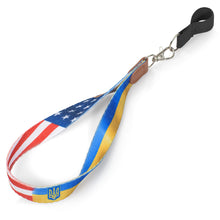 Wrist Strap of Friendship of the US and Ukraine for Canes and Walking Sticks