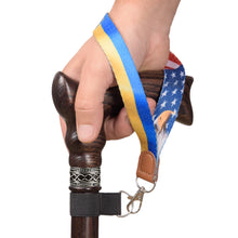 Wrist Strap of Friendship of the US and Ukraine for Canes and Walking Sticks