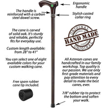 Irish Walking Cane - Custom Lenght and Color (Four-Leaf)