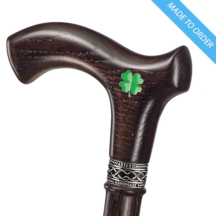 Irish Walking Cane - Custom Lenght and Color (Four-Leaf)